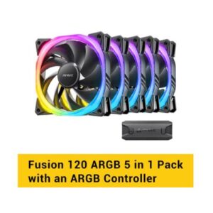 סט מאווררים למארז Antec Fusion 120 ARGB 5+C 5X120MM