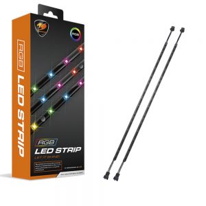 פס לדים איכותי Cougar RGB LED Strips 5V 1.5W 15 LED Lights