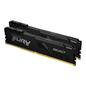 זיכרון Kingston 64GB KIT (2x32GB) DDR4 3600MHz FURY Beast Black C18