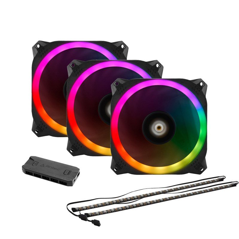 סט מאווררים למארז Antec Prizm 120 ARGB 3+2+C 3X120MM