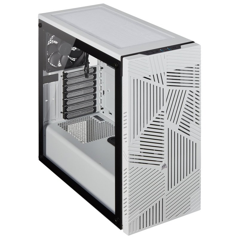 מארז Corsair 275R Airflow Tempered Glass White Mid Tower צבע לבן