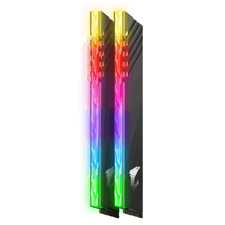 זיכרון Gigabyte 16GB KIT (2x8GB) DDR4 3200MHz AORUS RGB C16 – תמונה 2