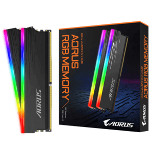 זיכרון Gigabyte 16GB KIT (2x8GB) DDR4 4400MHz AORUS RGB C19