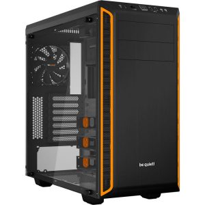 מארז be quiet! PURE BASE 600 Window Black Orange Mid Tower צבע שחור וכתום