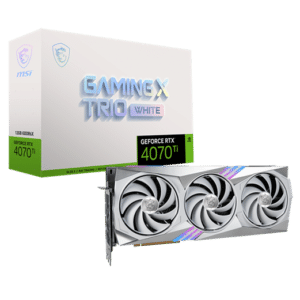 כרטיס מסך לגיימינג MSI GeForce RTX 4070 Ti GAMING X TRIO WHITE 12GB