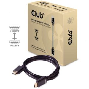 כבל מסך Club 3D HDMI 2.1 10K/120Hz UHD/3D 3M