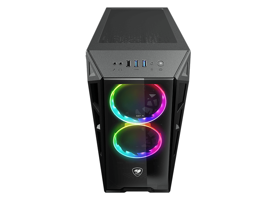 מארז Cougar Turret RGB Mid-Tower צבע שחור – תמונה 3