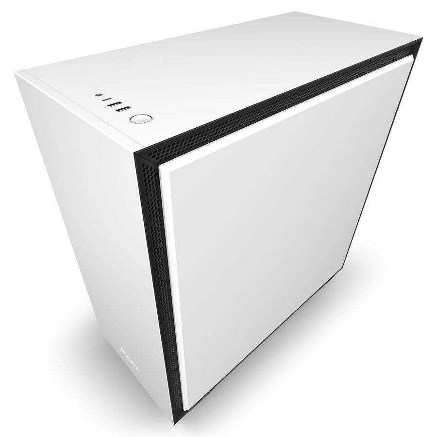 מארז NZXT H710 Matte White ATX Mid Tower צבע לבן – תמונה 4