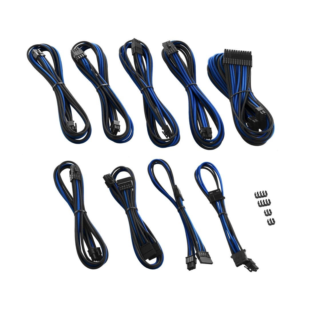 סט כבלים לספק כוח CableMod RT-Series PRO ModMesh Black/Blue – תמונה 2