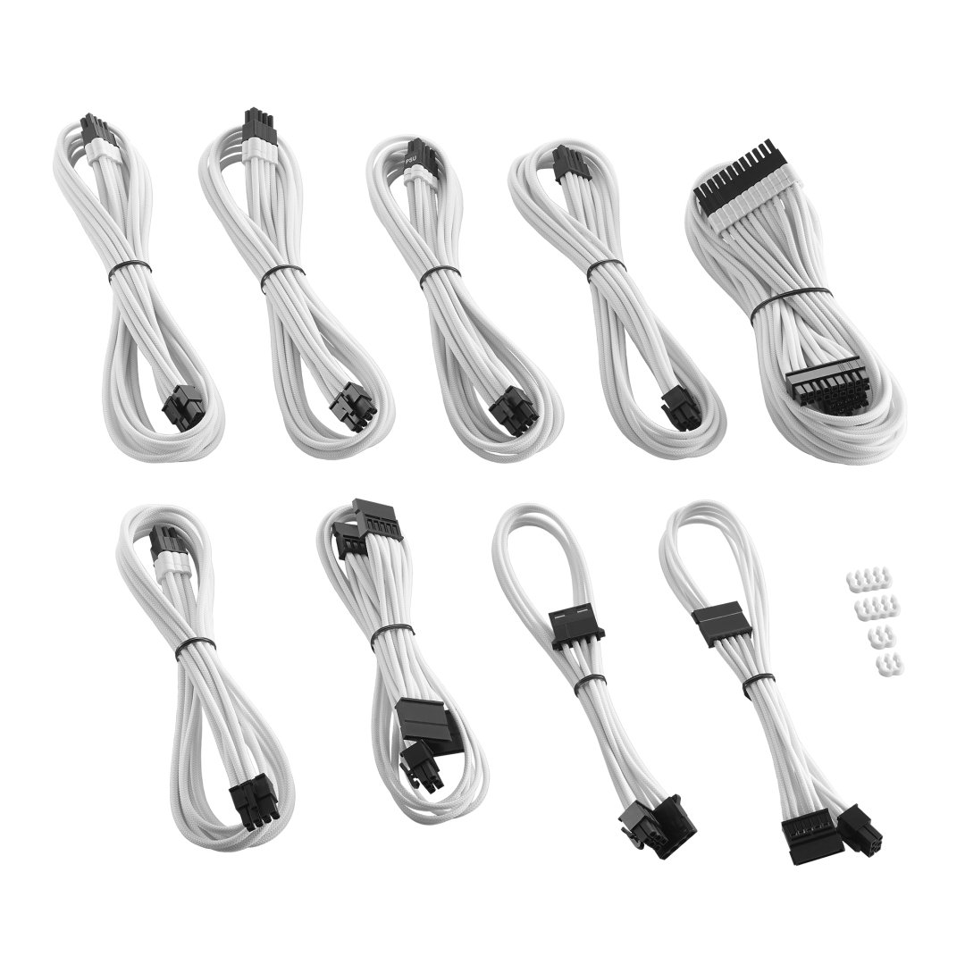 סט כבלים לספק כוח CableMod C-Series PRO ModMesh White – תמונה 2