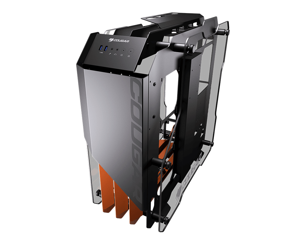 מארז Cougar BLAZER Aluminum Mid-Tower צבע אלומיניום – תמונה 2