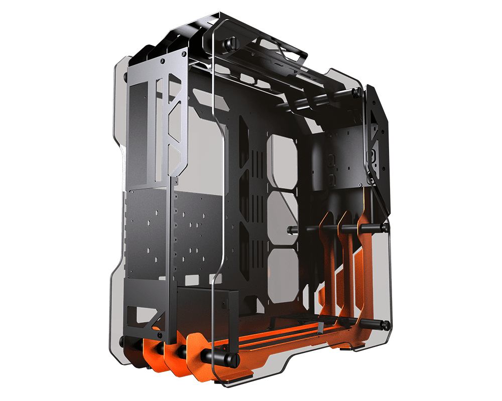 מארז Cougar BLAZER Aluminum Mid-Tower צבע אלומיניום – תמונה 3