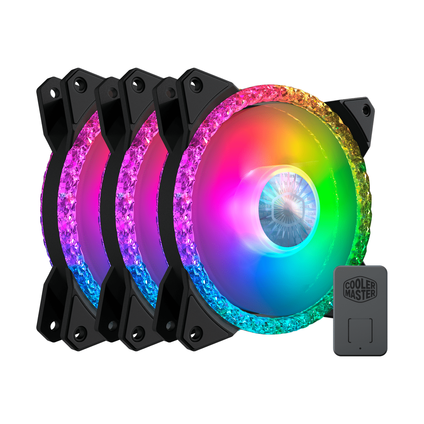 מארז מאווררים למארז Cooler Master MasterFan MF120 PRISMATIC 3IN1 FAN – תמונה 2