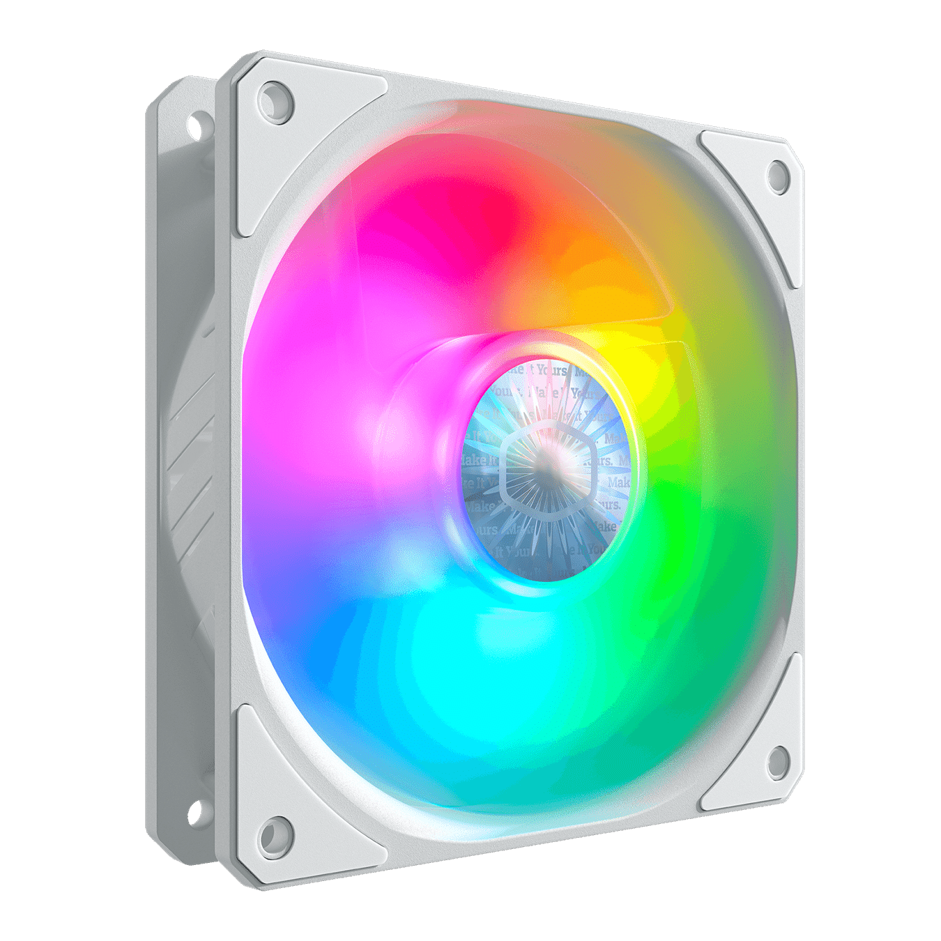 מארז מאווררים למארז Cooler Master SICKLEFLOW 120 WHITE ARGB 3 FAN
