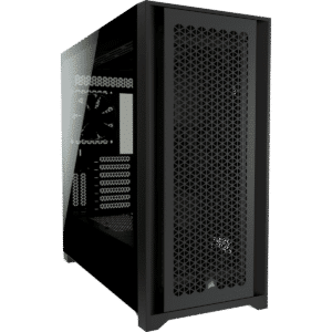 מארז CORSAIR 5000D AIRFLOW TG BLACK 7X120MM RGB Fans Mid Tower צבע שחור כולל בקר מאווררים