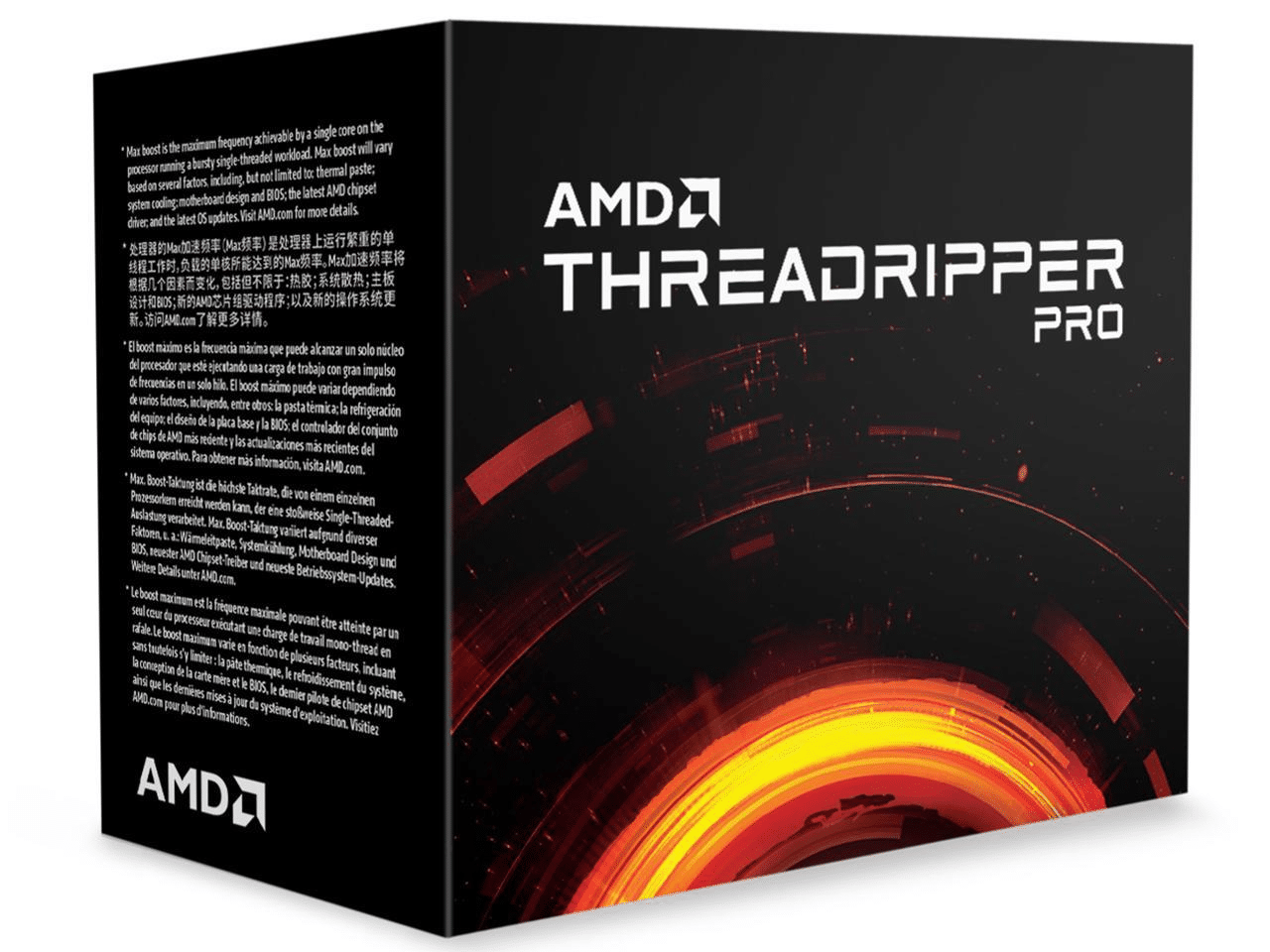 מעבד AMD Threadripper PRO 3955WX 16-Cores 32-Threads 3.5GHz Turbo 4.2GHz sWRX8 BOX NO FAN