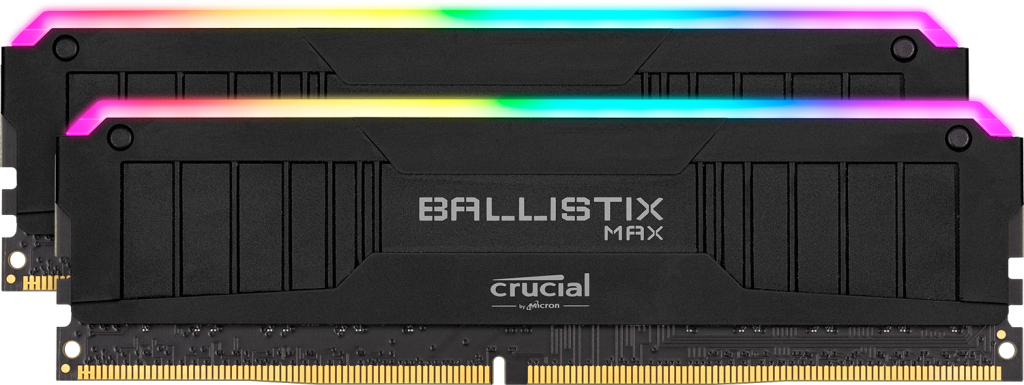 זיכרון Crucial 16GB (2x8GB) DDR4 4000MHz Ballistix MAX RGB Black C18