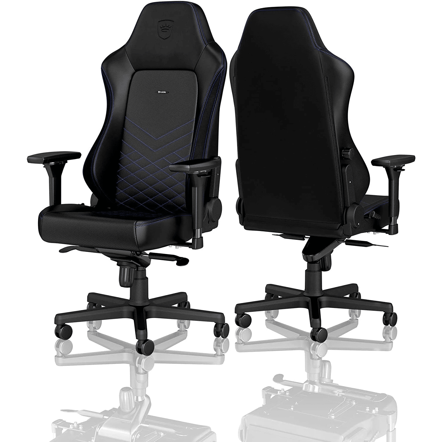 כיסא גיימינג Noblechairs HERO Gaming Chair Black/Blue צבע שחור כחול – תמונה 2