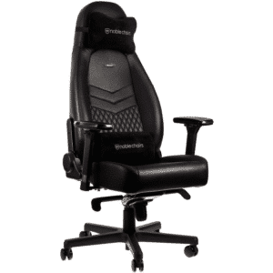 כיסא גיימינג Noblechairs ICON Real Leather Gaming Chair Black צבע שחור