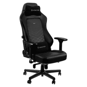 כיסא גיימינג Noblechairs HERO Gaming Chair Black/Platinum White צבע שחור לבן פלטינום