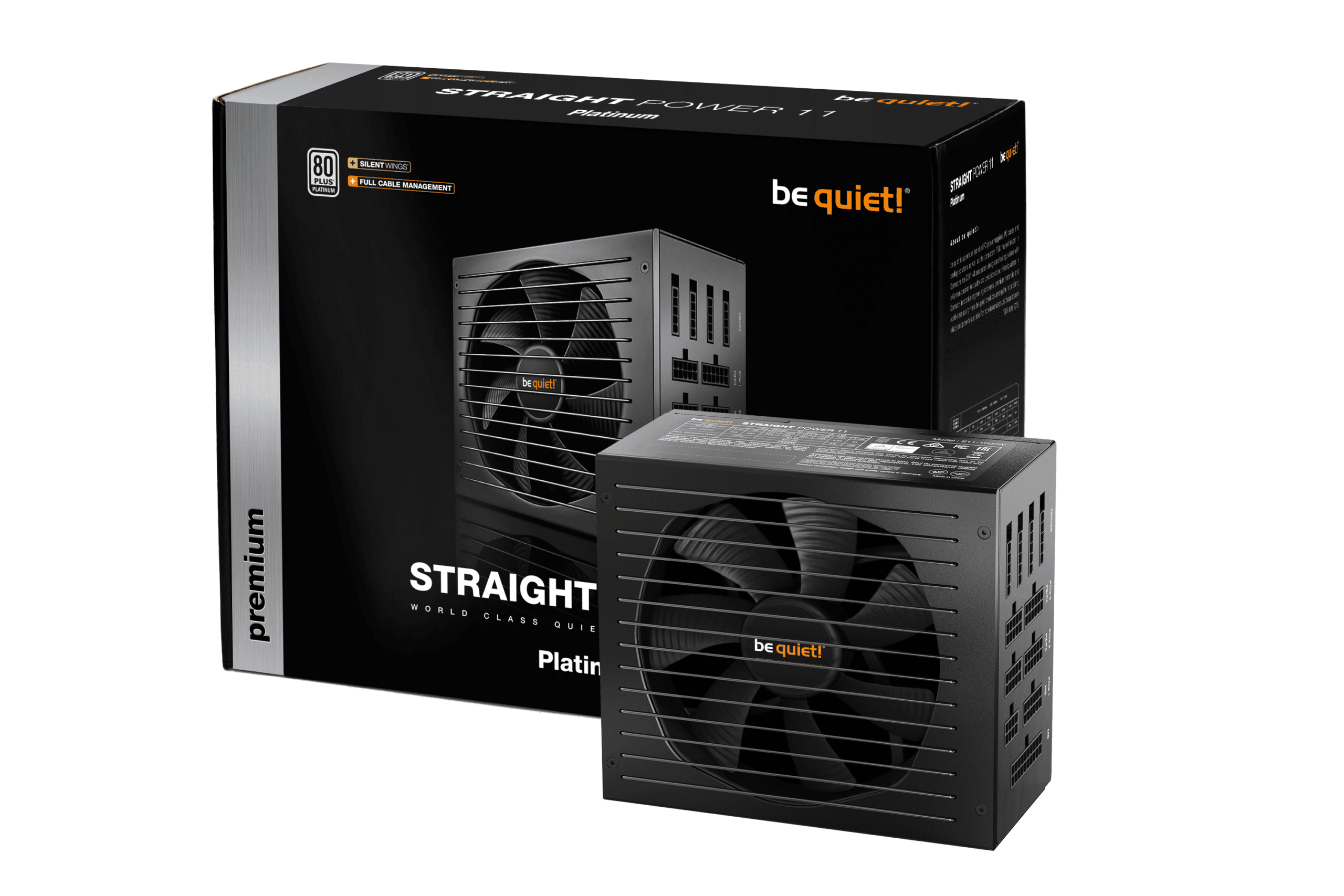ספק כוח למחשב be quiet! STRAIGHT POWER 11 1000W 80+ PLATINUM Modular