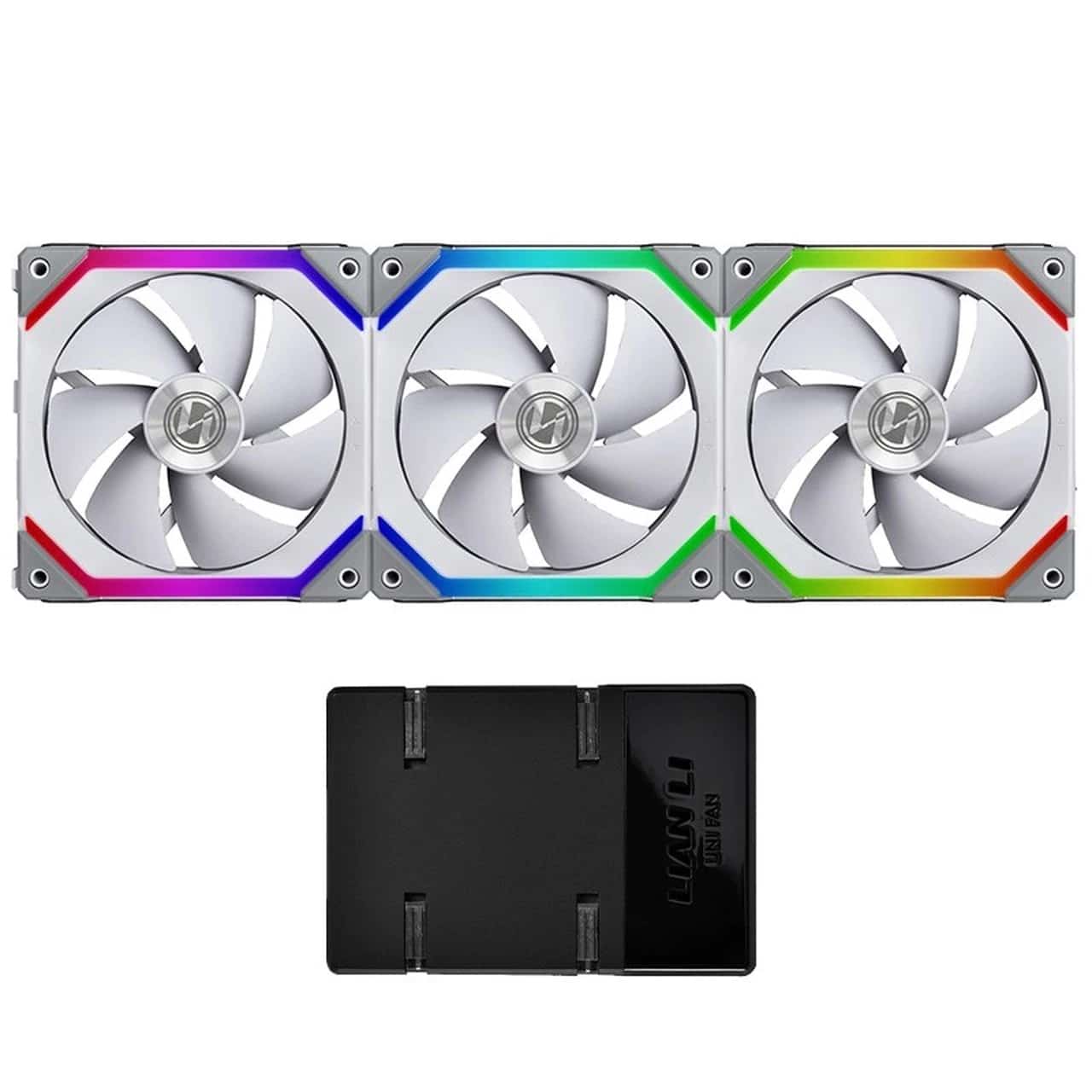 סט מאווררים למארז LIAN-LI SL120 UNI 120MM WHITE - 3 pack