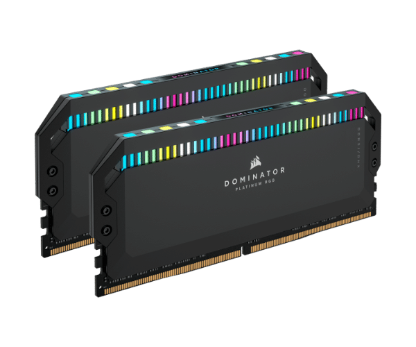 זיכרון CORSAIR 32GB (2x16GB) DDR5 5600MHz DOMINATOR PLATINUM RGB C36