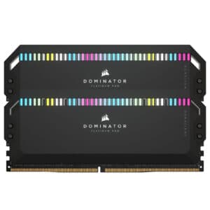 זיכרון CORSAIR 32GB (2x16GB) DDR5 6200MHz DOMINATOR PLATINUM RGB C36