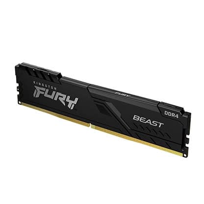 זיכרון Kingston 16GB KIT (1x16GB) DDR4 3000MHz FURY Beast Black C15