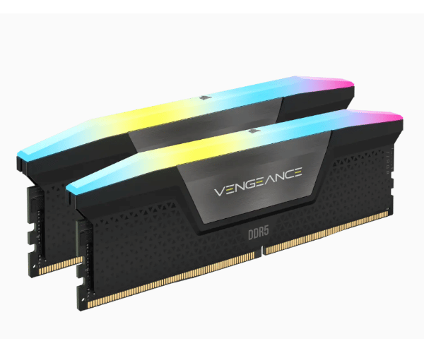 זיכרון CORSAIR 32GB (2x16GB) DDR5 5200MHz Vengeance RGB C40