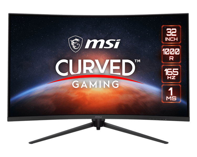 מסך גיימינג MSI Optix G321CQP 32" UHD 2K 165HZ Curved Gaming Monitor