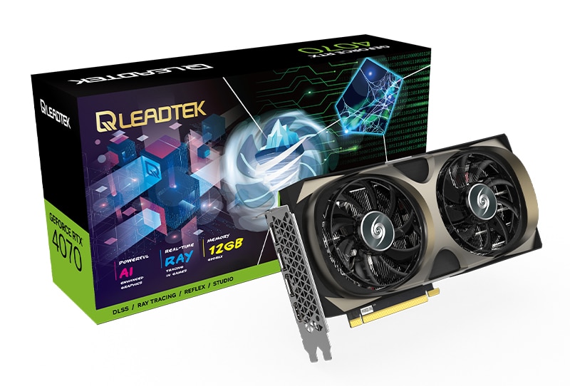 כרטיס מסך לגיימינג Leadtek GeForce WinFast RTX 4070 HURRICANE 12GB