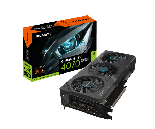 כרטיס מסך לגיימינג GIGABYTE GeForce RTX 4070 SUPER EAGLE OC 12GB