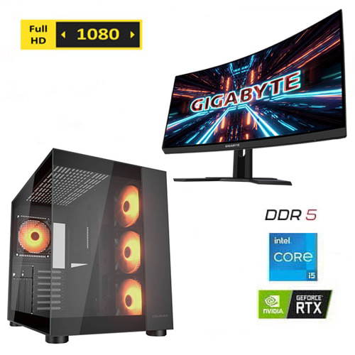 ערכת גיימינג Gaming-FHD Intel – מחשב ומסך גיימינג