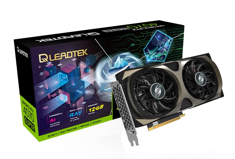 כרטיס מסך לגיימינג Leadtek GeForce WinFast RTX 4070 SUPER HURRICANE 12GB