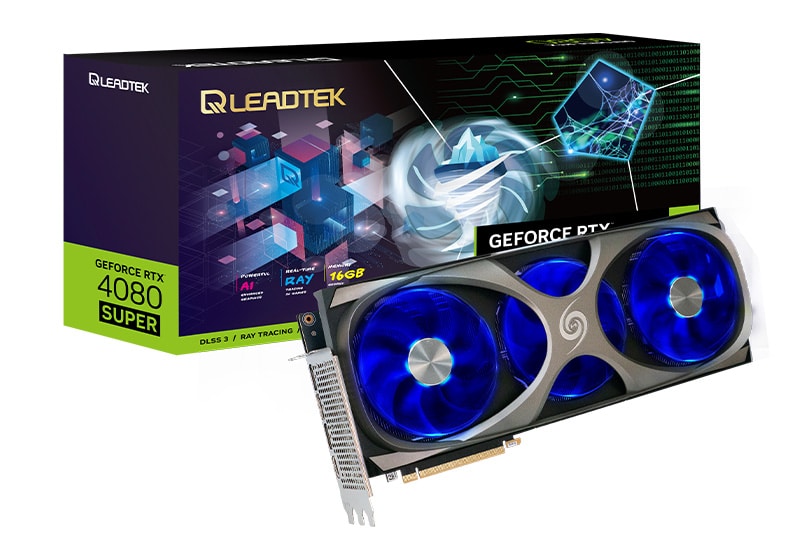 כרטיס מסך לגיימינג Leadtek GeForce WinFast RTX 4080 SUPER HURRICANE 16GB