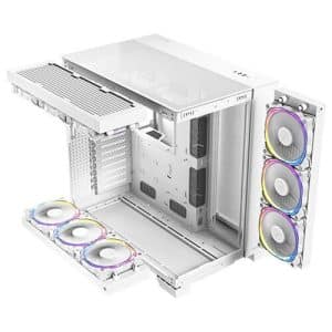 מארז כולל קירור Antec C8 White 360MM 7x120Fans Mid Tower צבע לבן