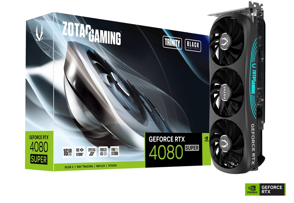 כרטיס מסך לגיימינג ZOTAC GAMING GeForce RTX 4080 Super Trinity Black 16GB