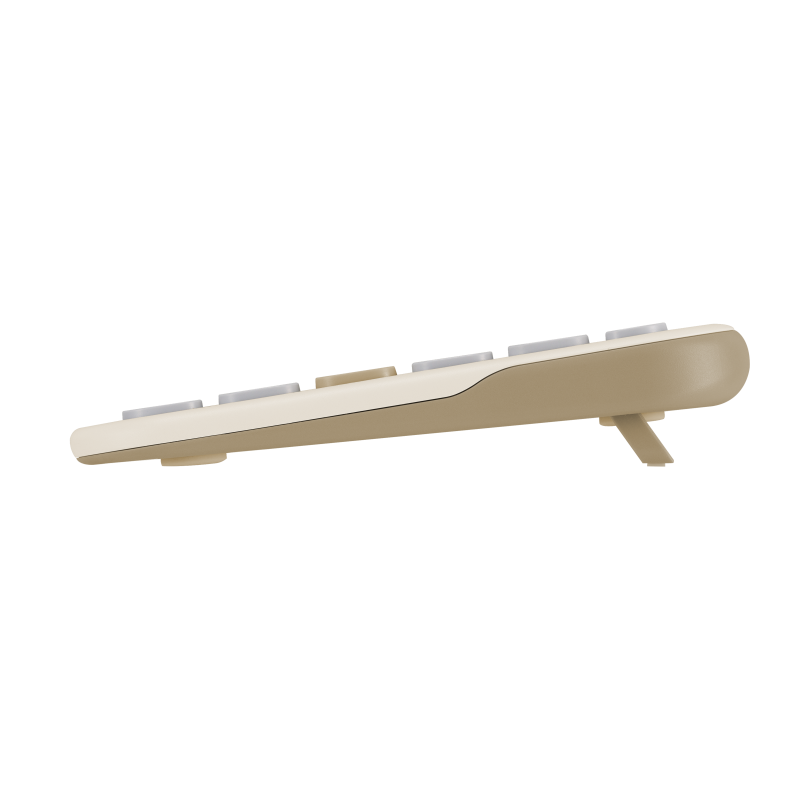 מקלדת אלחוטית ASUS Marshmallow Keyboard KW100 Bluetooth Oat Milk – תמונה 2