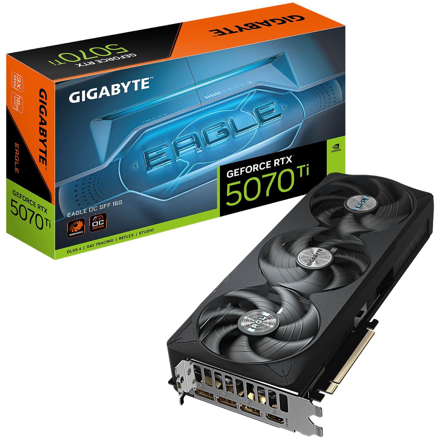 כרטיס מסך לגיימינג GIGABYTE GeForce RTX 5070 Ti EAGLE OC SFF 16GB