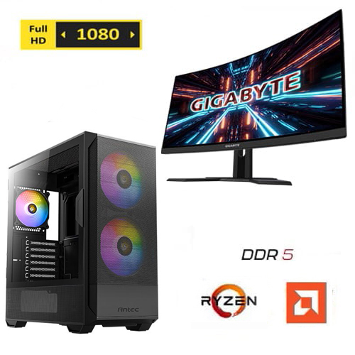 ערכת גיימינג Gaming-FHD AMD – מחשב ומסך גיימינג
